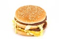 Junk food burger close image Royalty Free Stock Photo