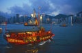 Junk in Hong Kong harbour