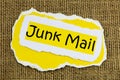 Junk mail postal letter communication email internet spam correspondence Royalty Free Stock Photo