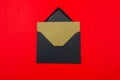 Junk mail or spam and fake letter idea. Concept for unsolicited mail or e-mail Envelope on red background Royalty Free Stock Photo