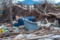 Junk site indicating disaster like tsunami, earthquake,tornado or typhoon