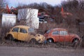 Junk yard in rural Iowa