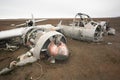 Junkers JU-88 airplane wreck, World War II Royalty Free Stock Photo