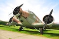 Junkers Ju 52 transport airplane Royalty Free Stock Photo