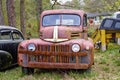 Junkyard antique truck Royalty Free Stock Photo