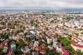 Juny, 2021 - Bucharest, Romania: Aerial Panoramic view of central Bucharest, Romania. View from above Royalty Free Stock Photo
