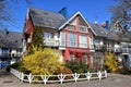 Traditional wooden residential houses in the local fishing style Royalty Free Stock Photo