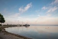 JUODKRANTE, LITHUANIA - Juodkrante Seaside and Shore with Path. Sunset light.