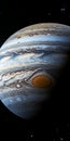 Realistic Impressionistic Colors: Jupiter Seen From Space