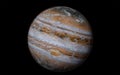 Jupiter with clouds of atmosphere - High resolution 3D images presents planets of the solar system Royalty Free Stock Photo