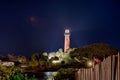 Jupiter florida inlet lighthouse at night Royalty Free Stock Photo