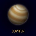Jupiter. Giant realistic planet of the solar system