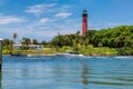 Jupiter lighthouse in West Palm Beach County, Florida