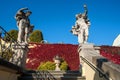 Jupiter And Mercury Statues on Staircase of Vrtba Garden in Prague