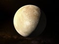 Jupiter moon Europe - High resolution 3D Rendering images presents planets of the solar system.