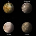 Jupiter Moons Royalty Free Stock Photo