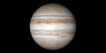 Jupiter planet gas giant black background