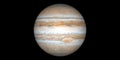 Jupiter planet gas giant black background