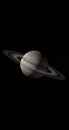 Jupiter planet and her rings in the outer space. 3d render