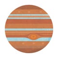 Jupiter. planet of the solar system. Royalty Free Stock Photo