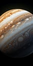 Jupiter\'s Serene Fluidity A Captivating Painted Image