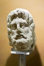 Jupiter limestone statue head 