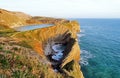 The Jurasic Coastline with Lulworth Cove, Purbeck, Dorset