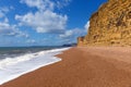 Jurassic coast beach Freshwater Dorset near West Bay Royalty Free Stock Photo