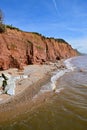 Jurassic Coast Cliffs at Sidmouth, Devon Royalty Free Stock Photo
