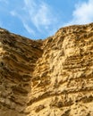 Dorset UK sandstone cliff