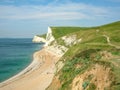 The Jurassic coast by durdle door, Dorset, England Royalty Free Stock Photo