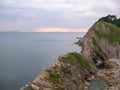 The Jurassic coast by durdle door, Dorset, England Royalty Free Stock Photo