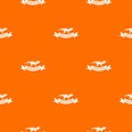 Jurassic dino pattern vector orange