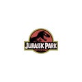 Jurassic Park logo editorial illustrative on white background Royalty Free Stock Photo