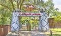Jurassic Themed Gate At Dinosaur World