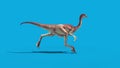 Jurassic World Gallimimus Walkcycle Side Blue Screen 3D Rendering Animation