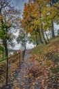 The Jurate footpath, Veliona mounds Royalty Free Stock Photo