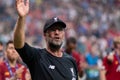 Jurgen Klopp coach manager of Liverpool FC celebrating in the UEFA Super Cup