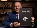 Juridical concept about Grand Jury with sign on the piece of paper