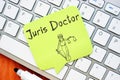 Juris Doctor sign on the page Royalty Free Stock Photo