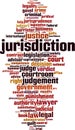 Jurisdiction word cloud