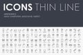 Jurisprudence Thin Line Icons