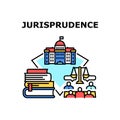 Jurisprudence Vector Concept Color Illustration