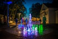 Jurmala, Latvia. Colorful fountain