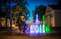 Jurmala, Latvia. Colorful fountain