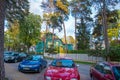 Jurmala, Latvia. Luxury cars parked
