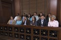 Jury Box In Courtroom