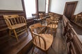 Jury Box In Courtroom Interior Royalty Free Stock Photo