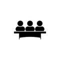 Jury group committee vector icon. jurors sign Royalty Free Stock Photo