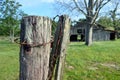 Louisiana Barn Early Morning 03 front fence post